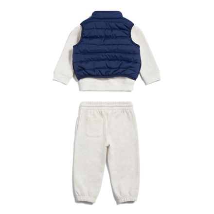 3 Piece Crew Jogger Vest Set, Ash Heather, IS62D8YZAHH