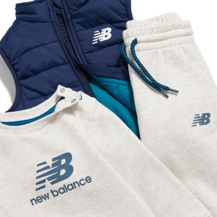 3 Piece Crew Jogger Vest Set