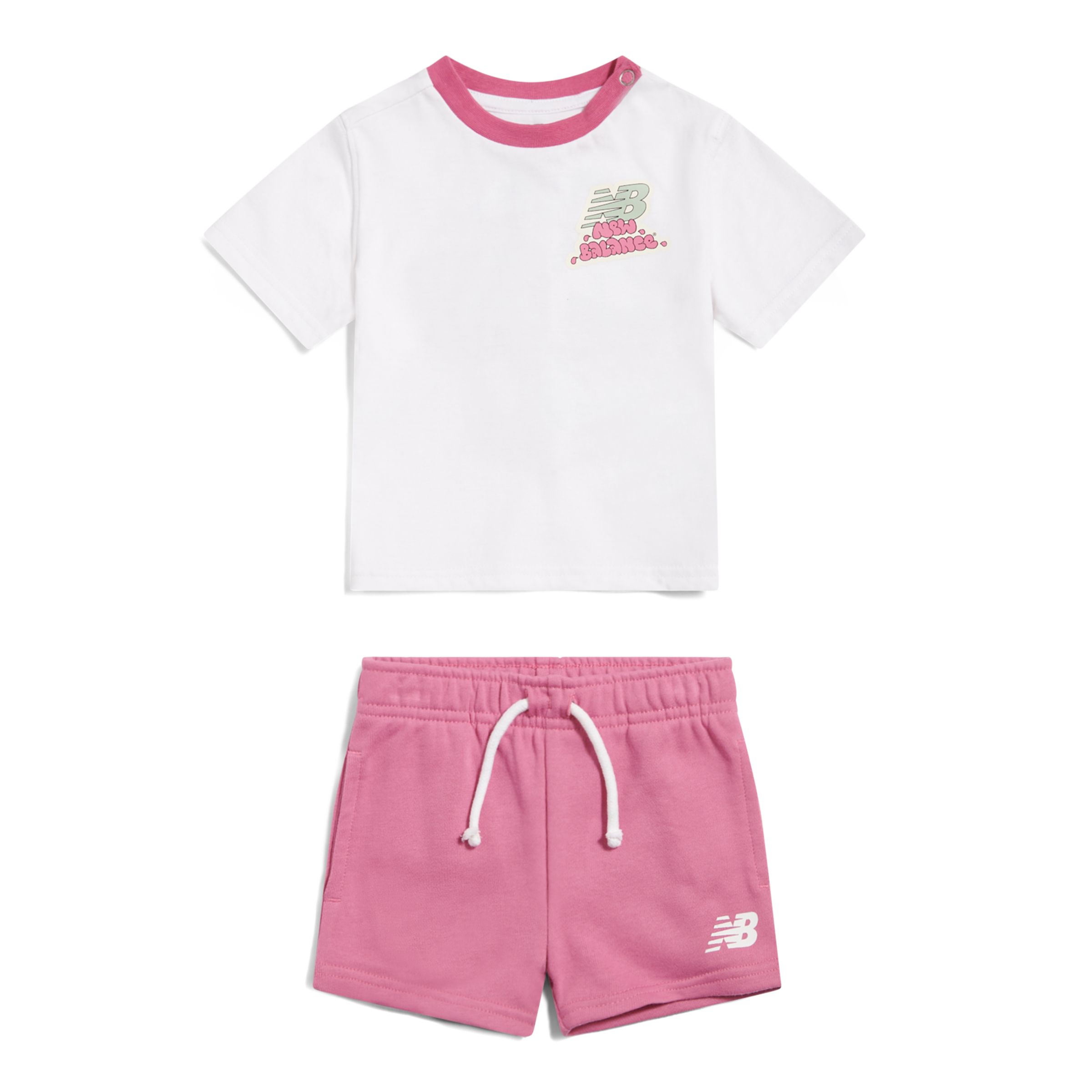 Sticker Graphic T-Shirt & Short Set