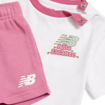 Sticker Graphic T-Shirt & Short Set