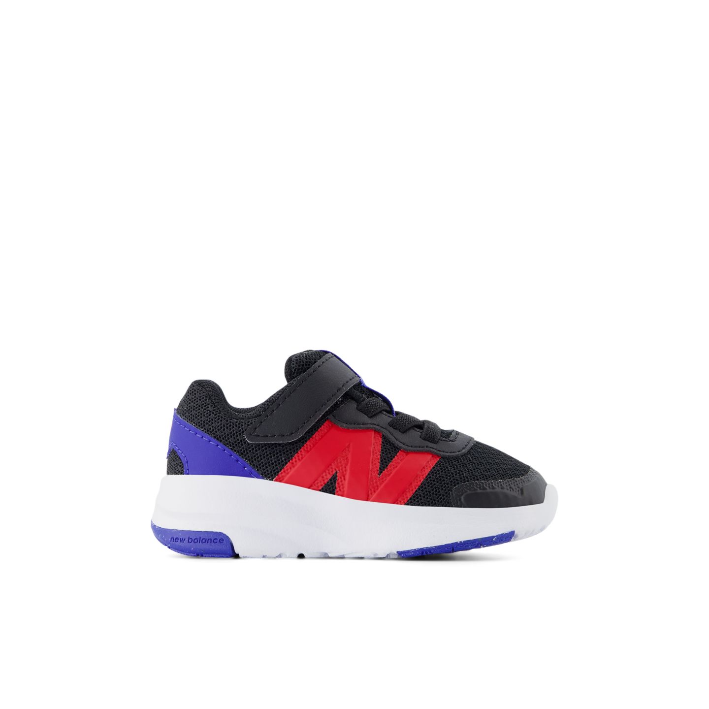 Обувь New Balance 578v1 Bungee Lace with Top Strap для детей, цвет: Чёрный / Красный — фото 1