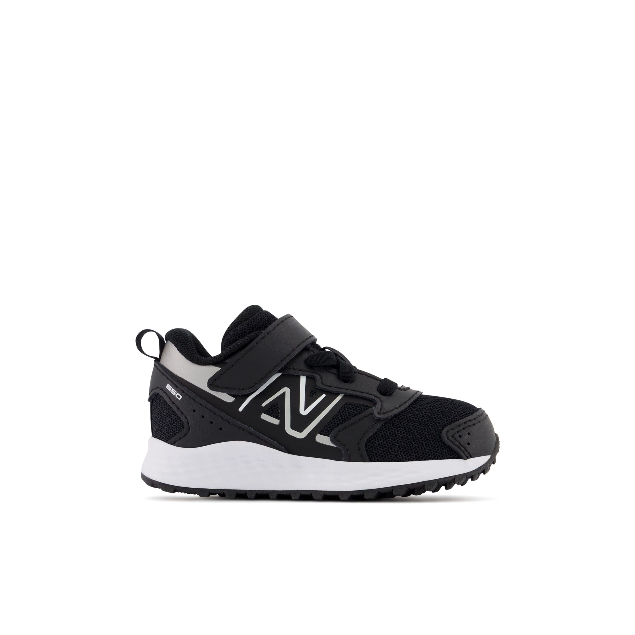 

New Balance Kids' Fresh Foam 650 Bungee Lace with Top Strap Black/Grey/White - Black/Grey/White