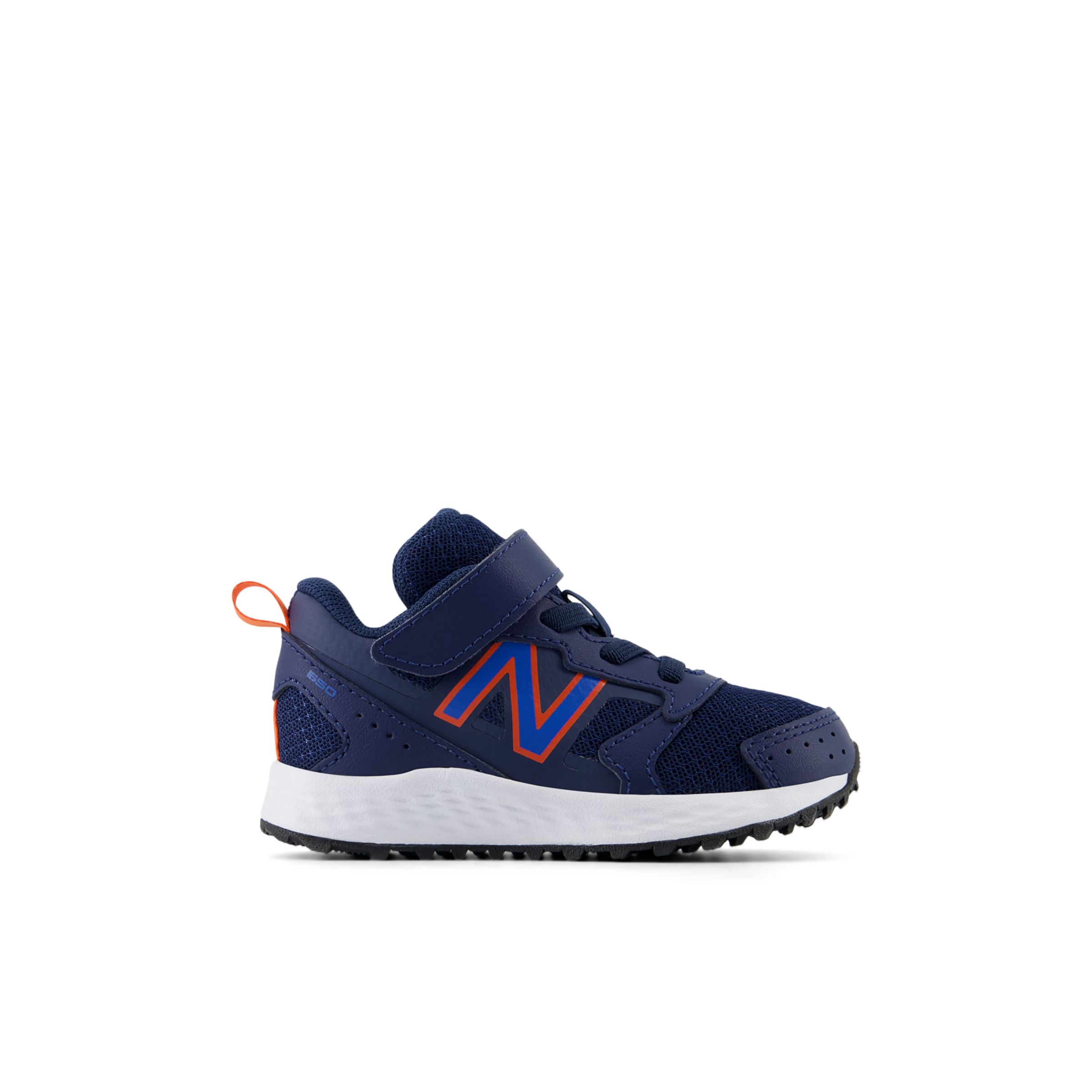 

New Balance Kids' Fresh Foam 650 Bungee Lace with Top Strap Blue/Orange - Blue/Orange