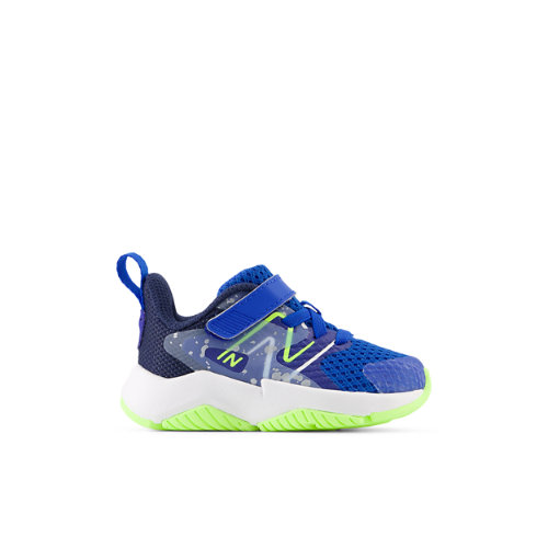 

New Balance Kids' Rave Run v2 Bungee Lace with Top Strap Blue/Green - Blue/Green