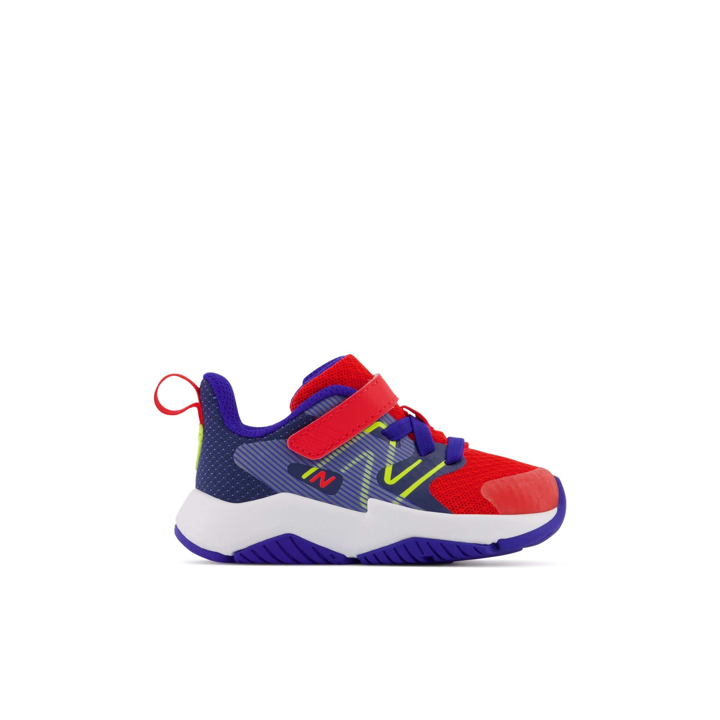 

New Balance Kids' Rave Run v2 Bungee Lace with Top Strap Red/Yellow/Blue - Red/Yellow/Blue