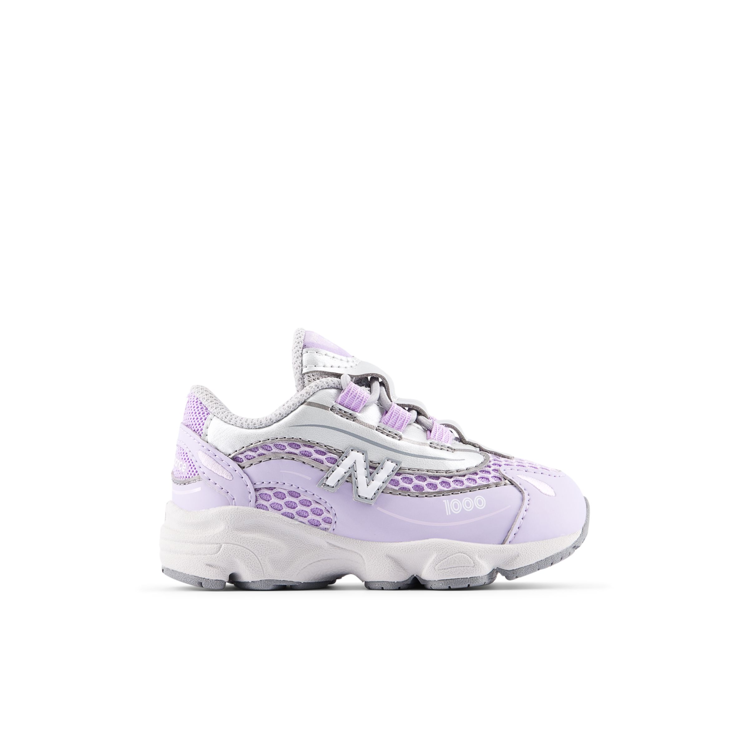

New Balance Kids' 1000 BUNGEE LACE Purple/Grey - Purple/Grey