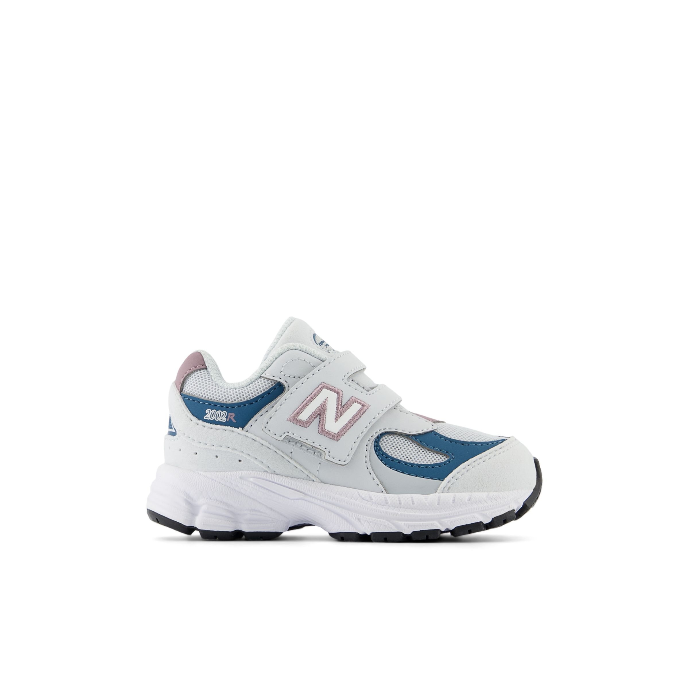 New Balance Infants' 2002 HOOK & LOOP in Grey/Purple Synthetic, size 7