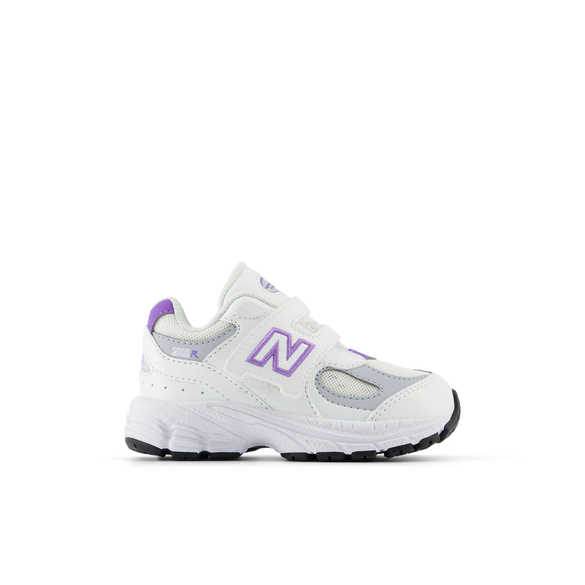 Shop New Balance Infants' 2002 Hook & Loop In White/violet Crush