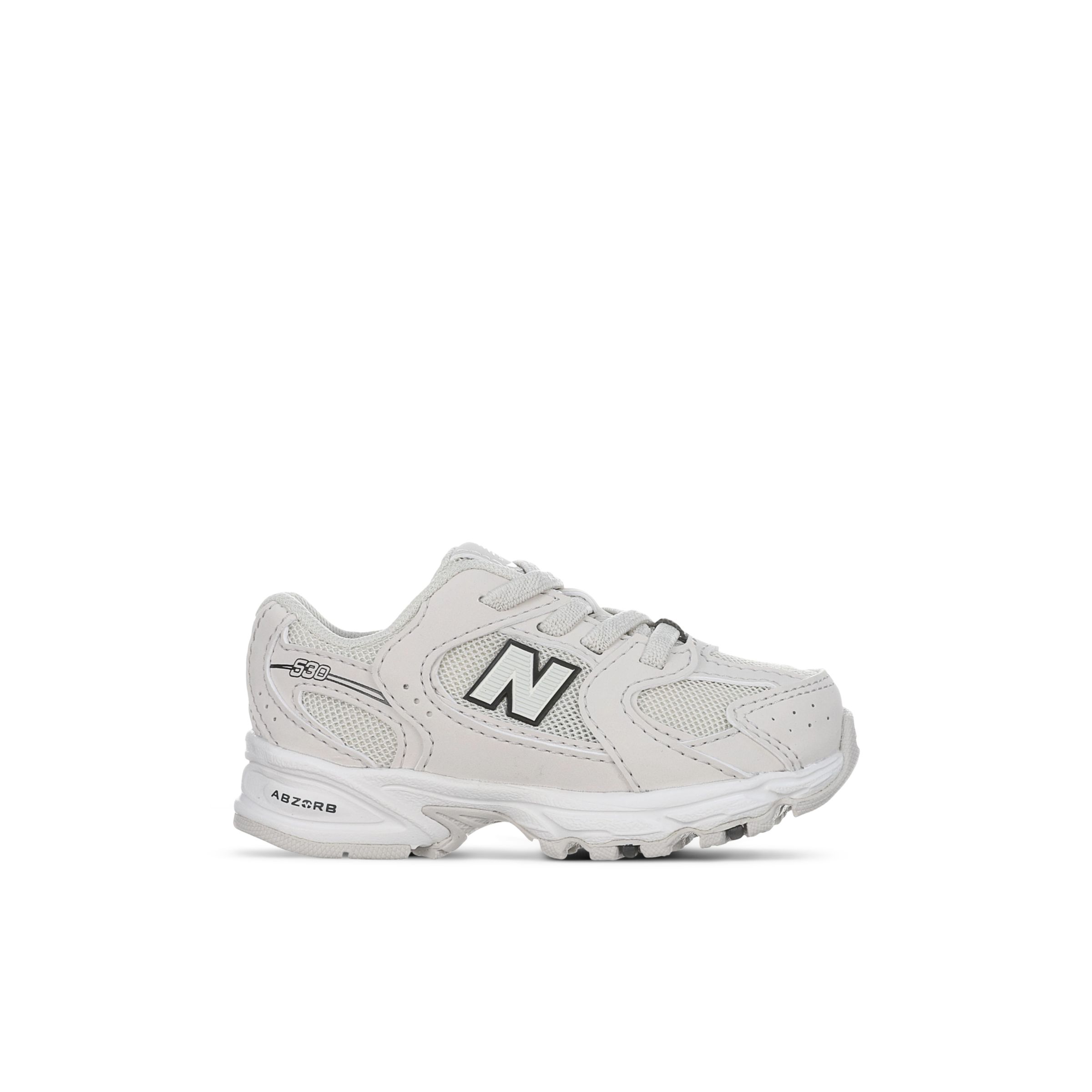 New Balance Infants' 530 Bungee in Beige/Black Synthetic, size 4.5