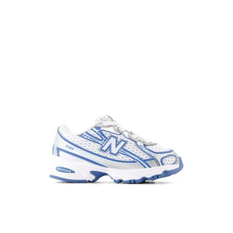 Детские кроссовки New Balance 740 Bungee Lace, цвет: Синий / Серо-бежевый