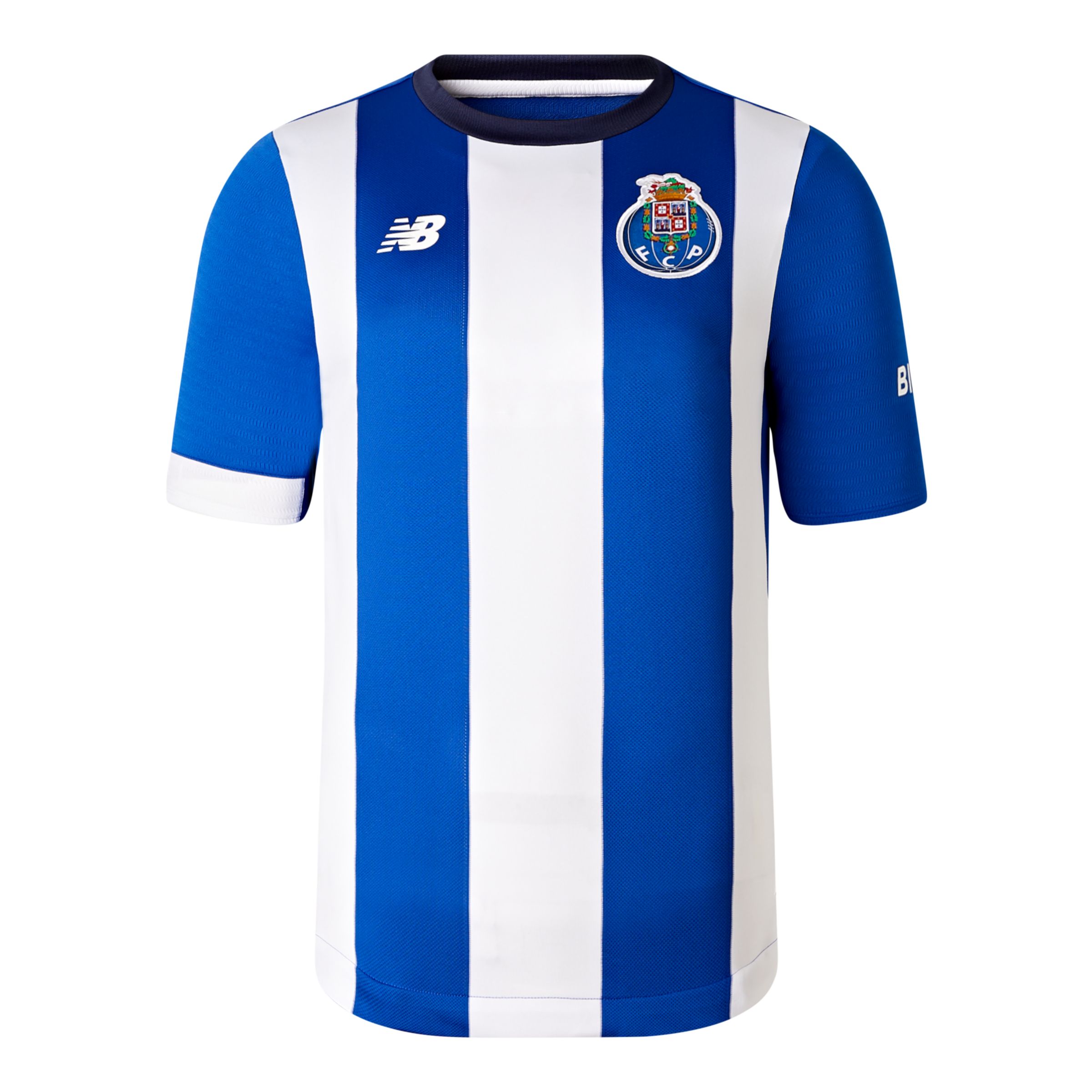 New Balance Crian?a FC Porto Home Youth Short Sleeve Jersey in Print / Pattern / Misc, Polyester, Tamanho YS