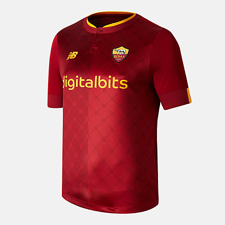 New Balance AS Roma Home Junior Short Sleeve Jersey, JT231244HME image number null