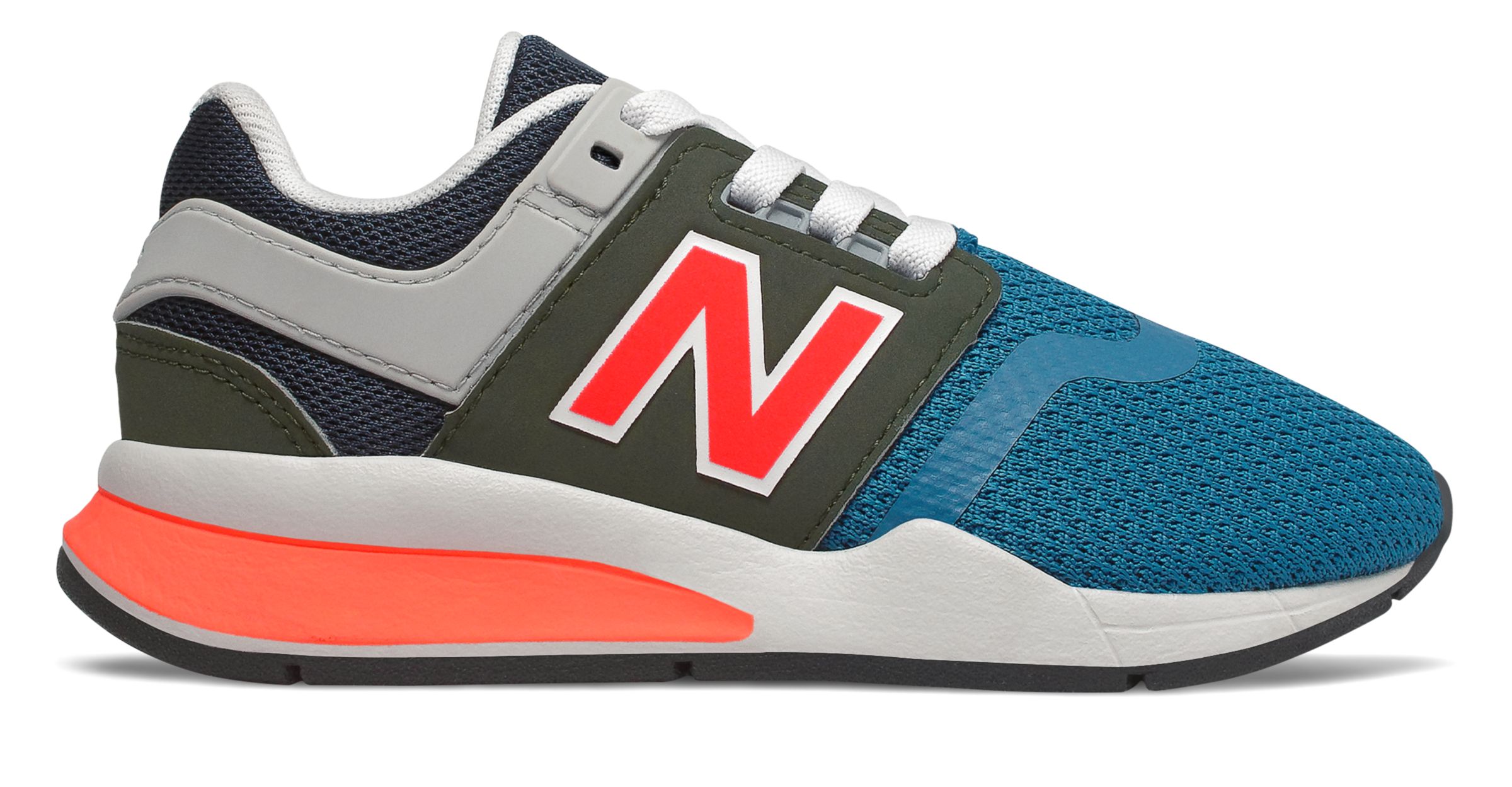 new balance 247 light blue with flame