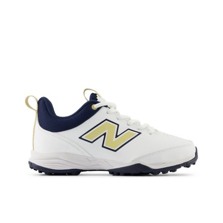 4020v3 Youth, White with Team Navy with Gold, KC4020N3