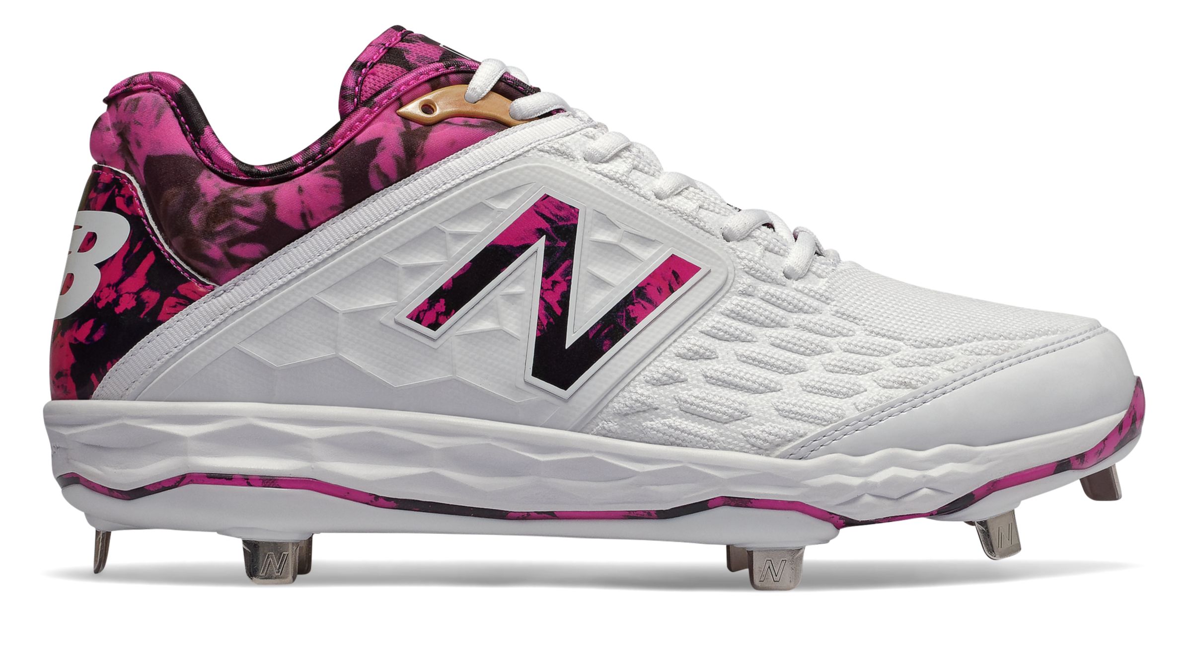 pink new balance cleats