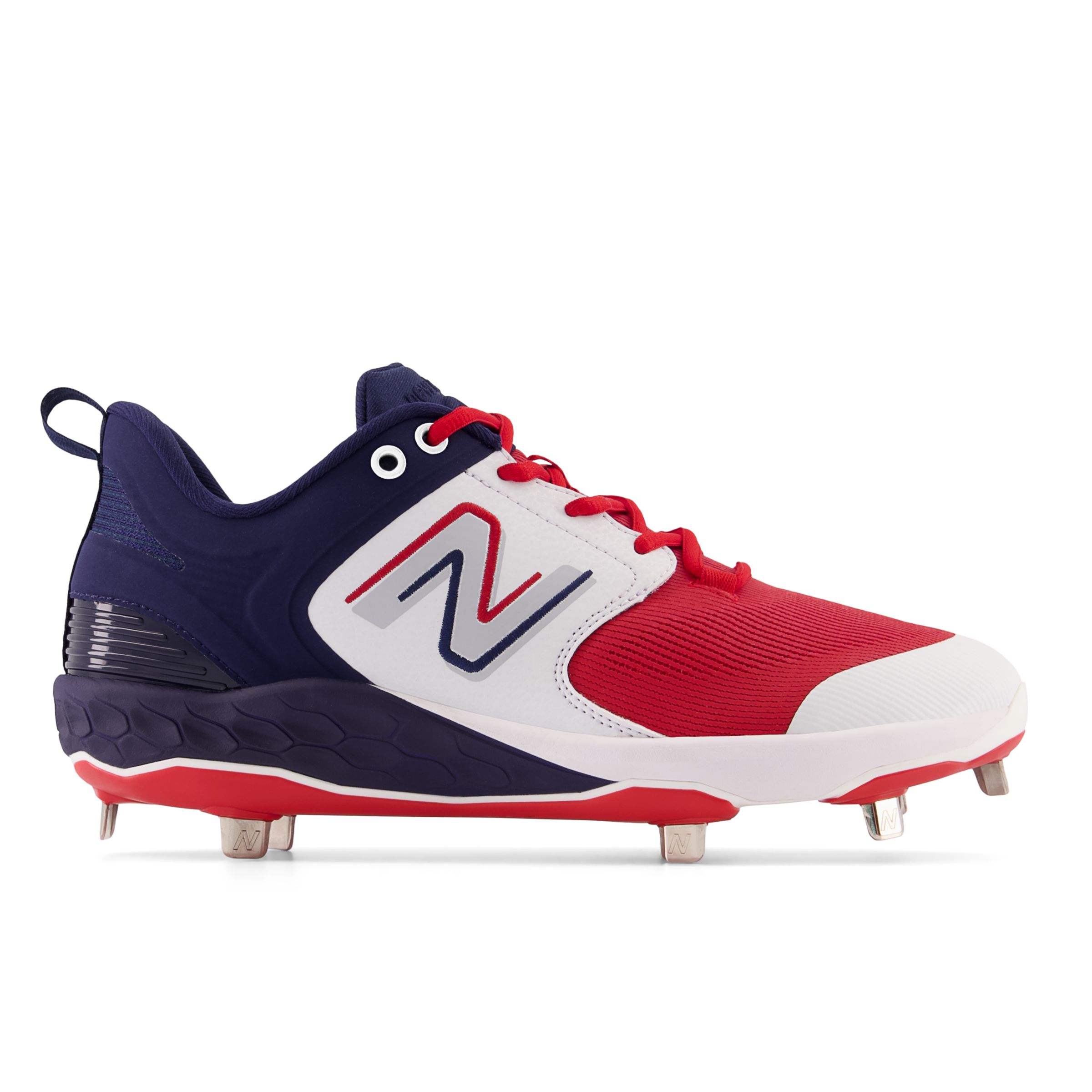 

New Balance Men's Fresh Foam X 3000 v6 Metal White/Blue/Red - White/Blue/Red