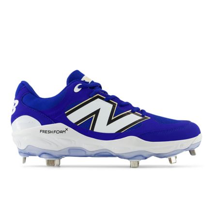 New balance purple baseball cleats best sale