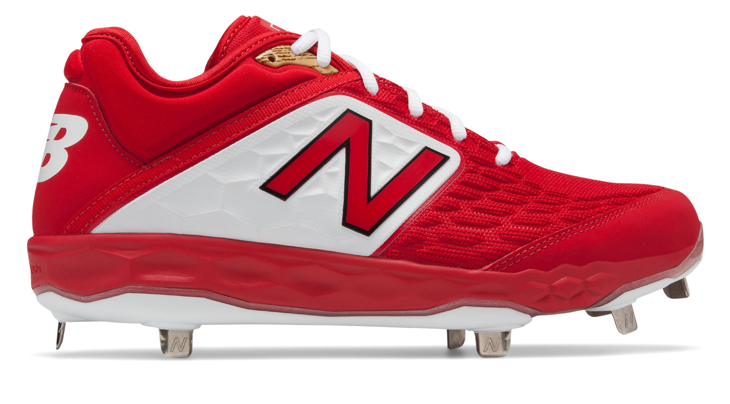 red and black new balance cleats