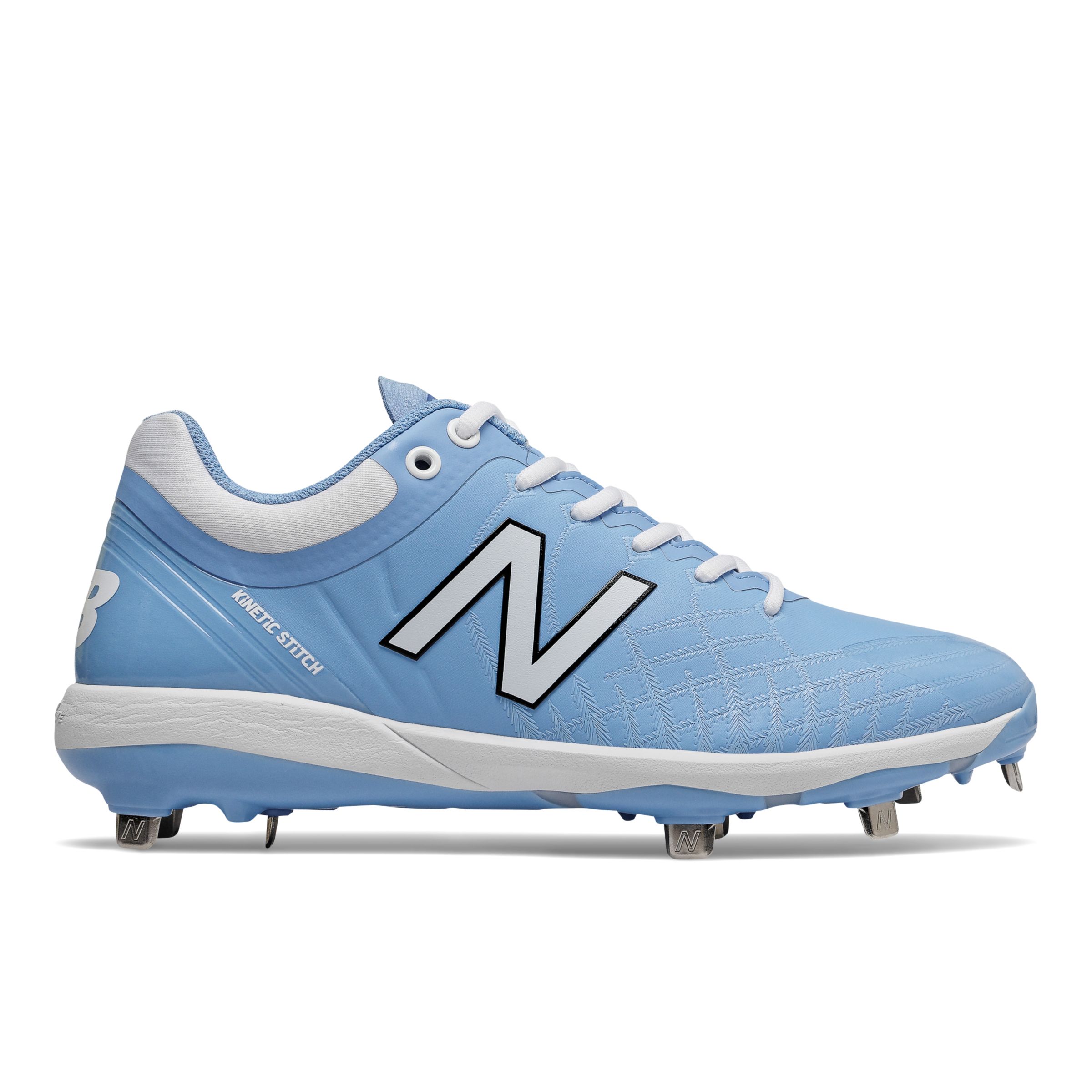 all white new balance cleats