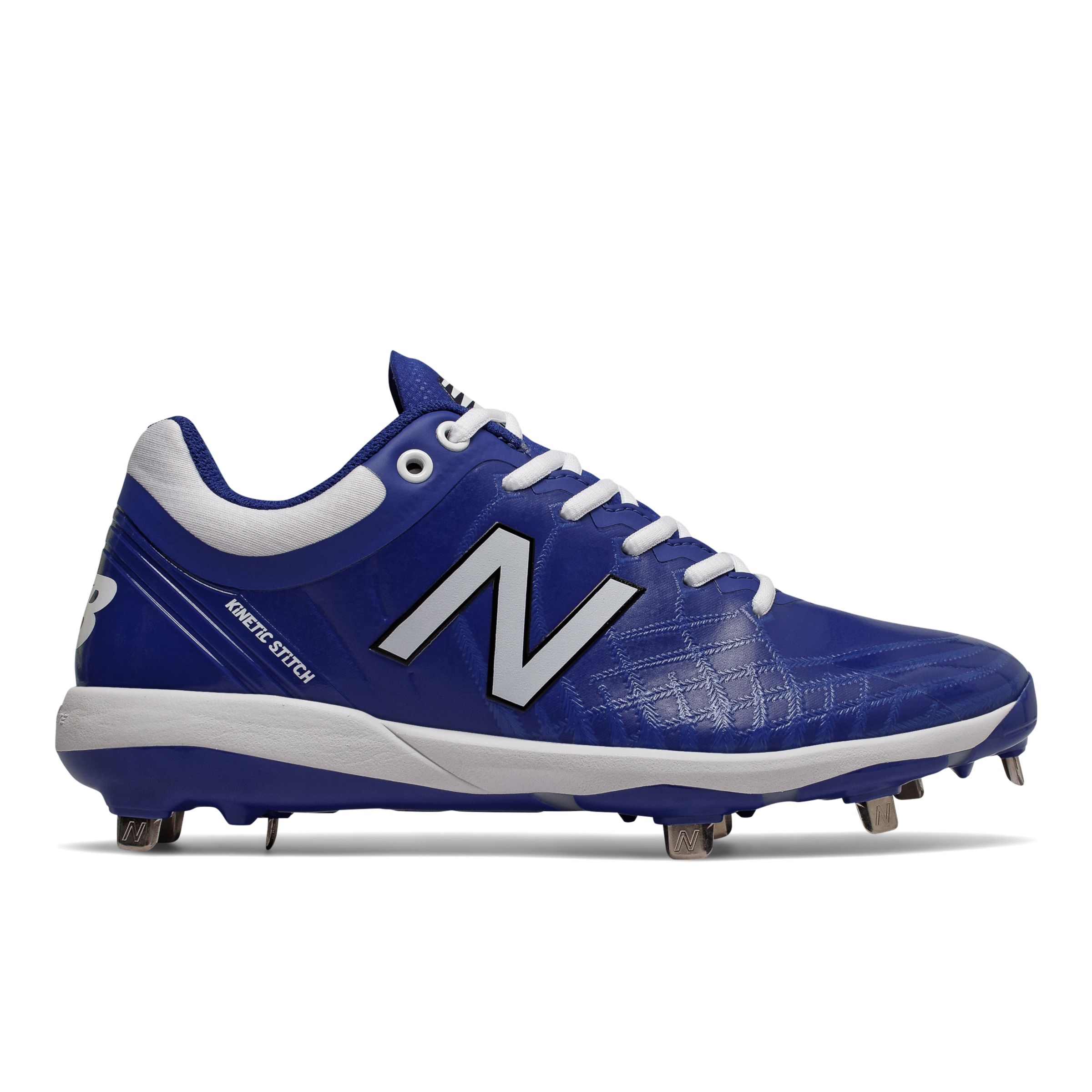 new balance blue and white cleats