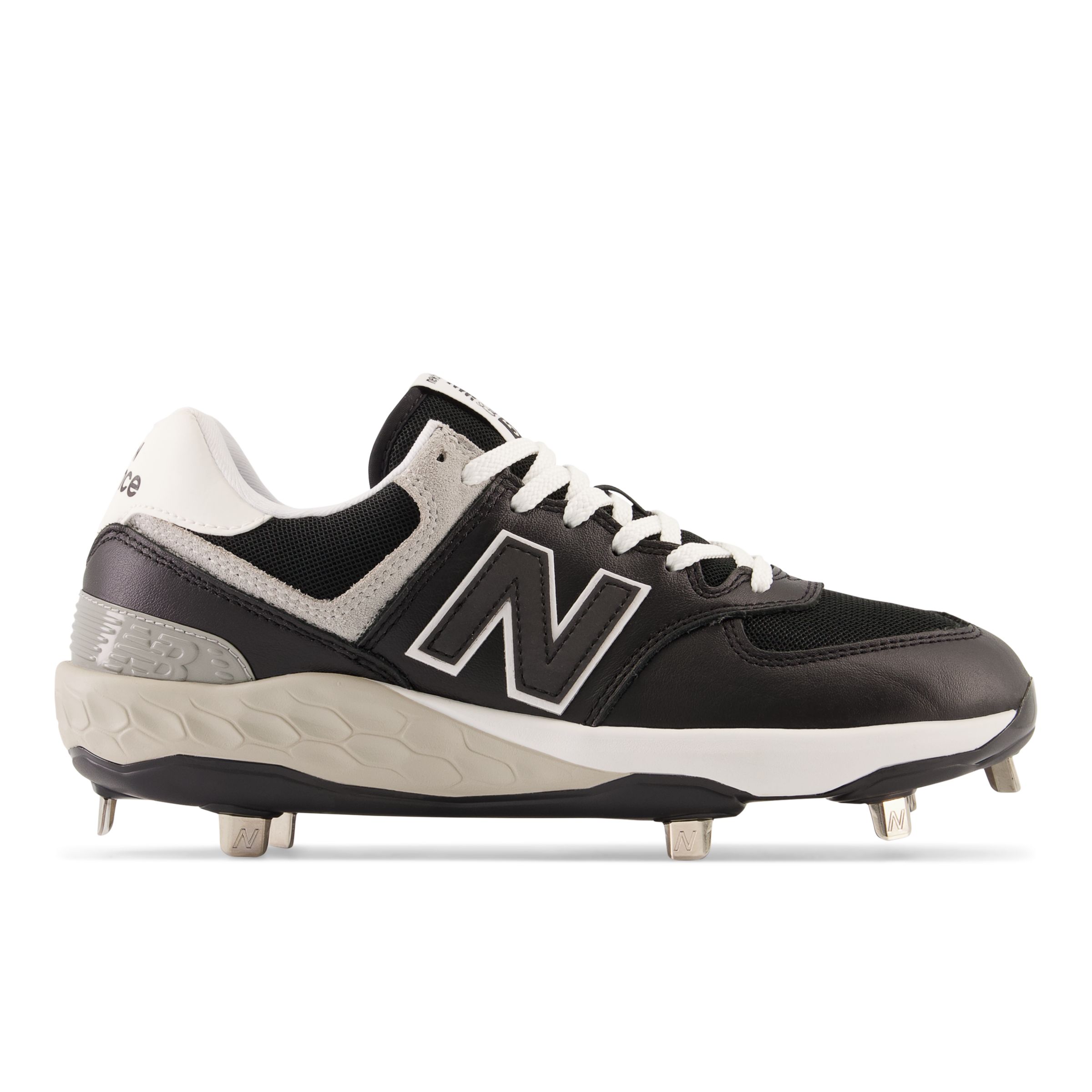 

New Balance Unisex Fresh Foam X 574 Black/White/Grey - Black/White/Grey