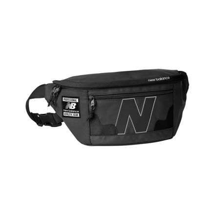 New Balance Unisex Athletics Waist Bag - Black/White (Size OSZ)