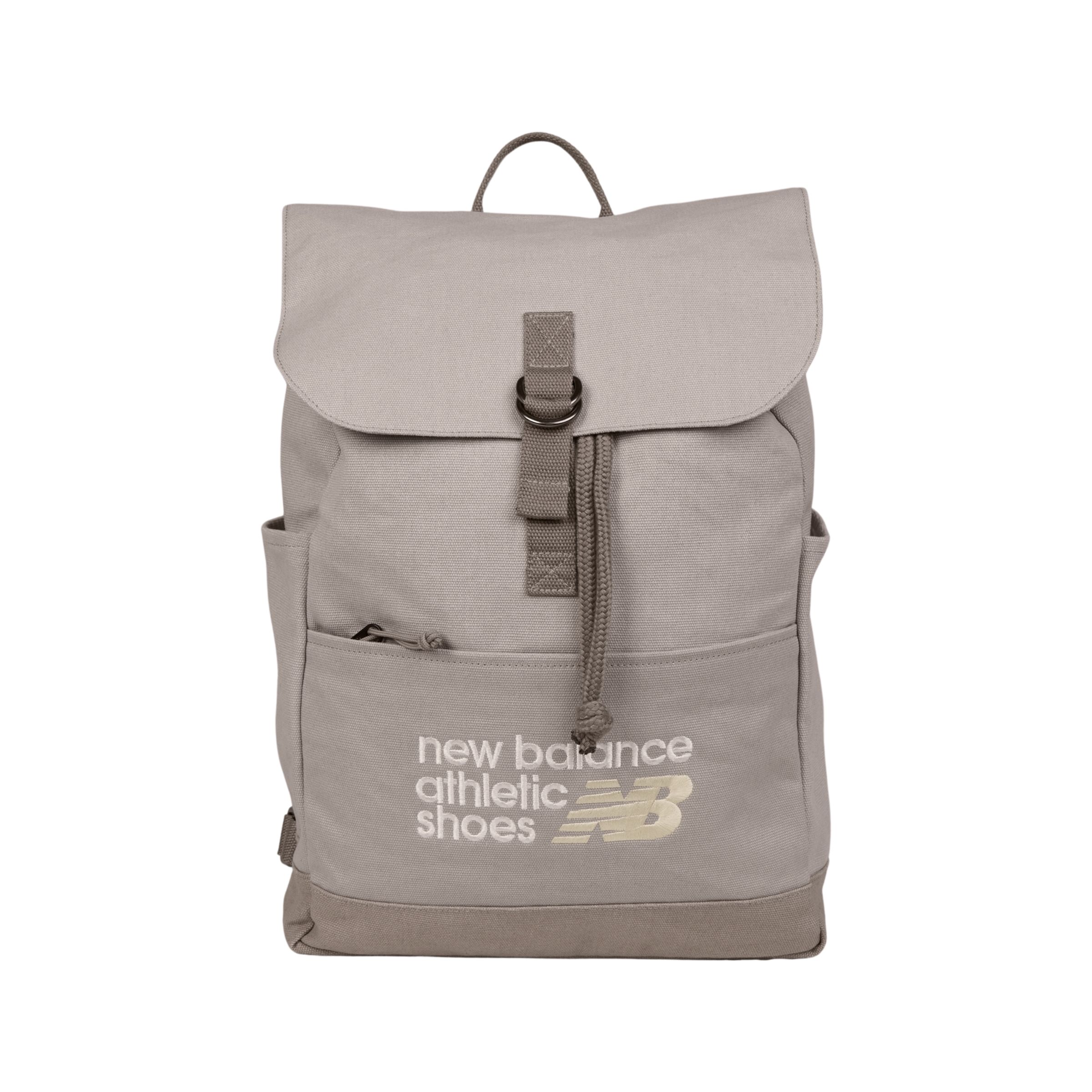 New Balance Unisex Canvas Backpack in Beige, Poliestere, Taglia OSZ