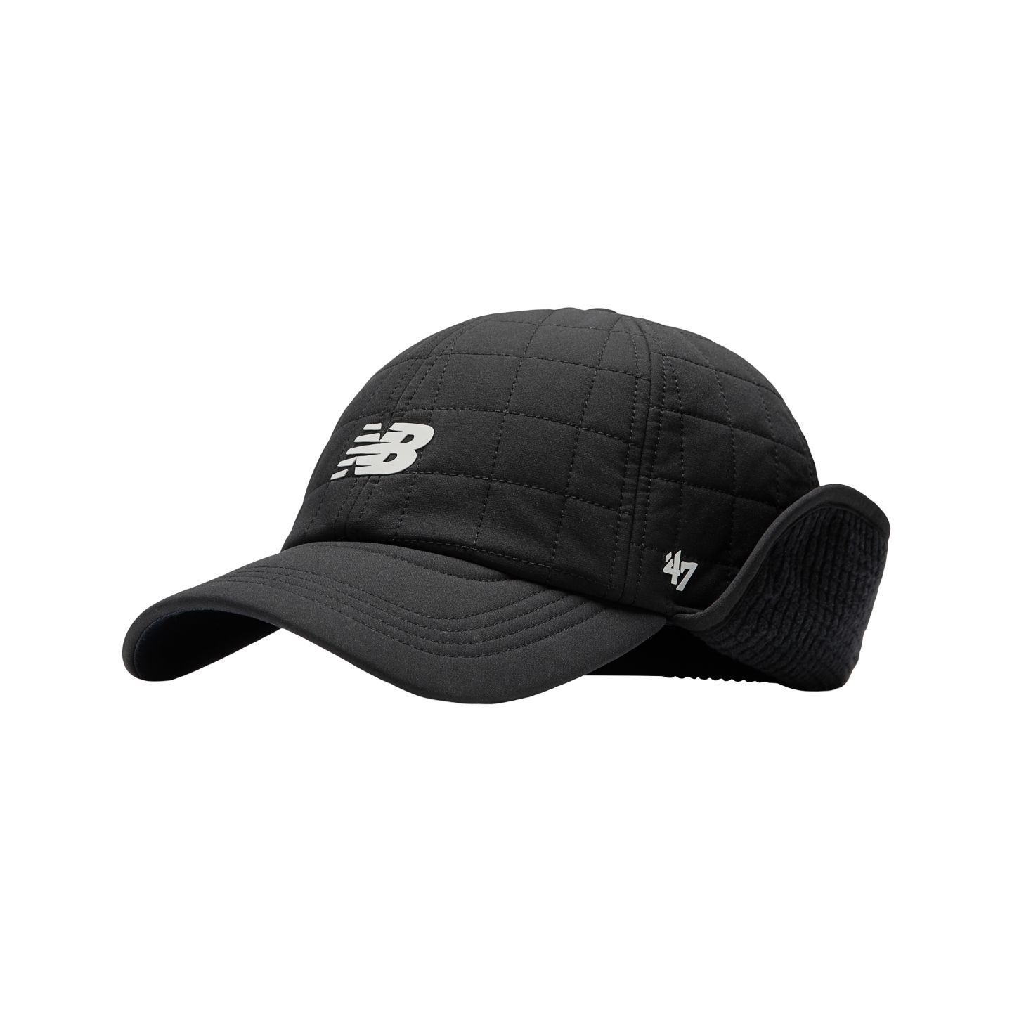 Мужской головной убор New Balance '47 Clean Up Winter Run Hat, цвет: Чёрный — фото 1