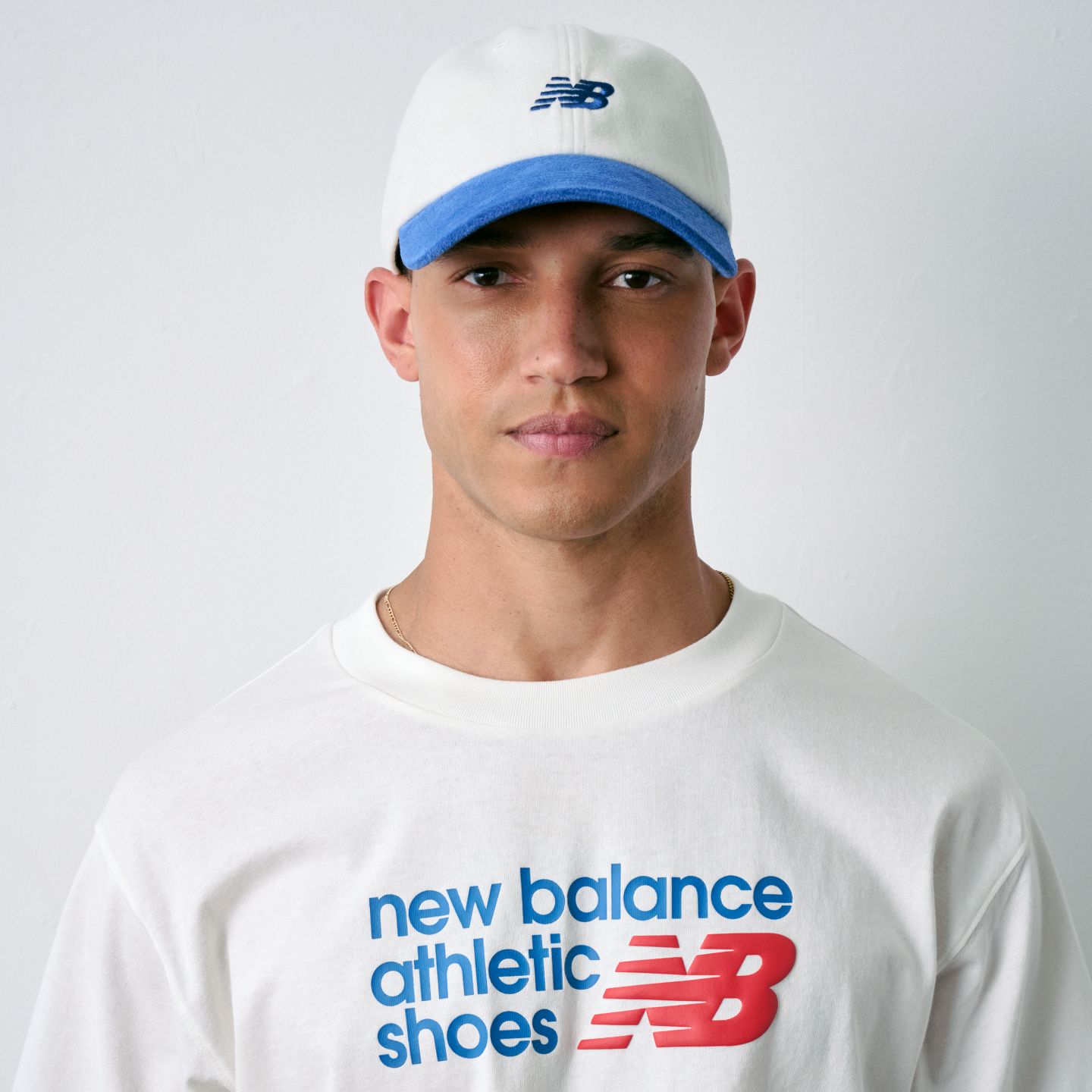 Мужской головной убор New Balance '47 Clean Up Wool Suede Hat, цвет: Синий — фото 5