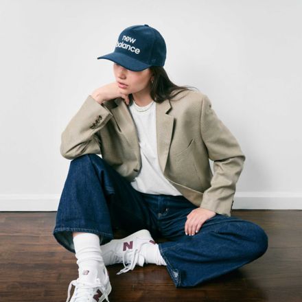 Casquette en velours côtelé à motif graphique '47 Hitch, NB MARINE, LAH00753NNY