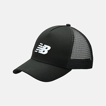 New Balance Sport Essentials Trucker Hat, LAH01001BK image number null