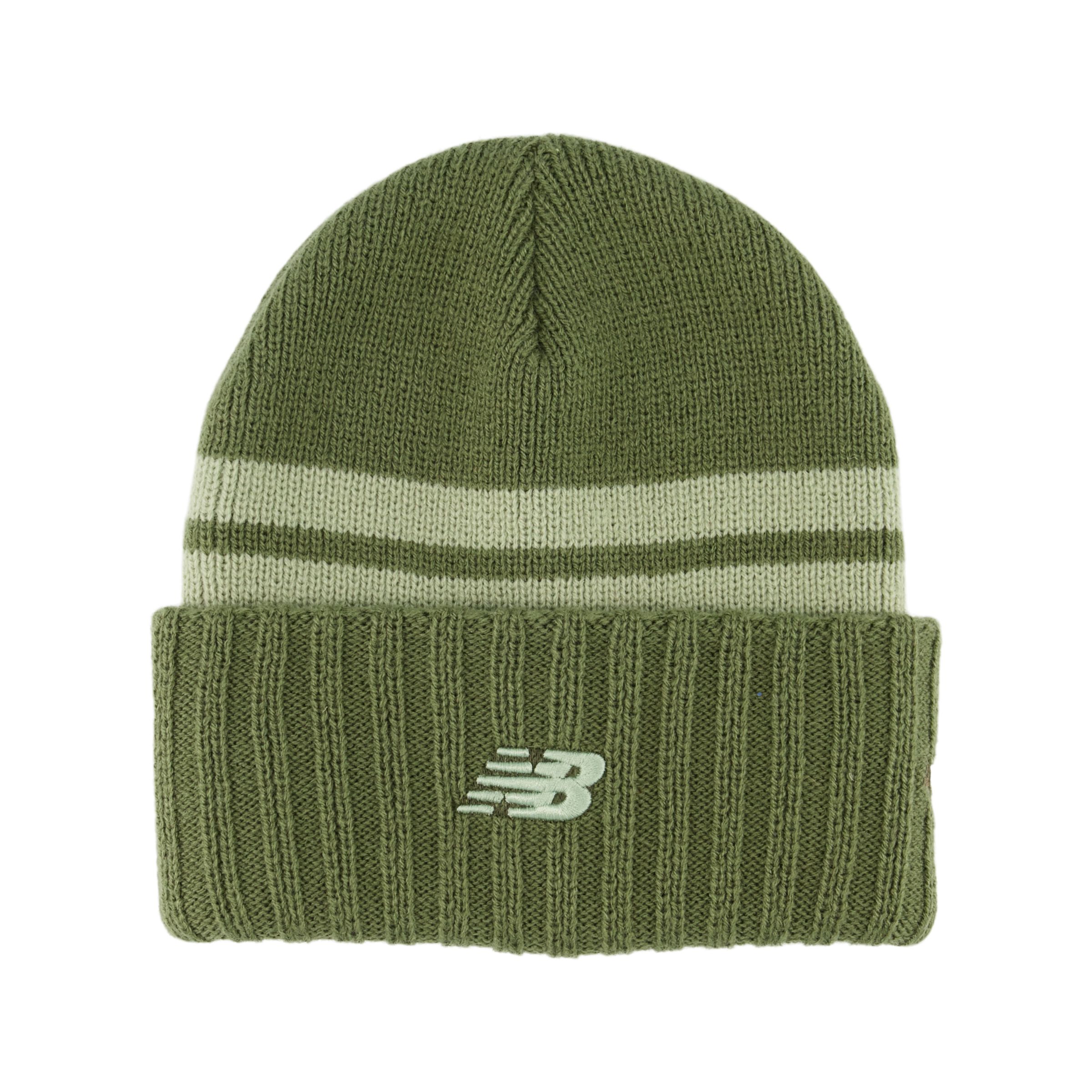 New Balance Unisex '47 Striped Knit Hat In Green