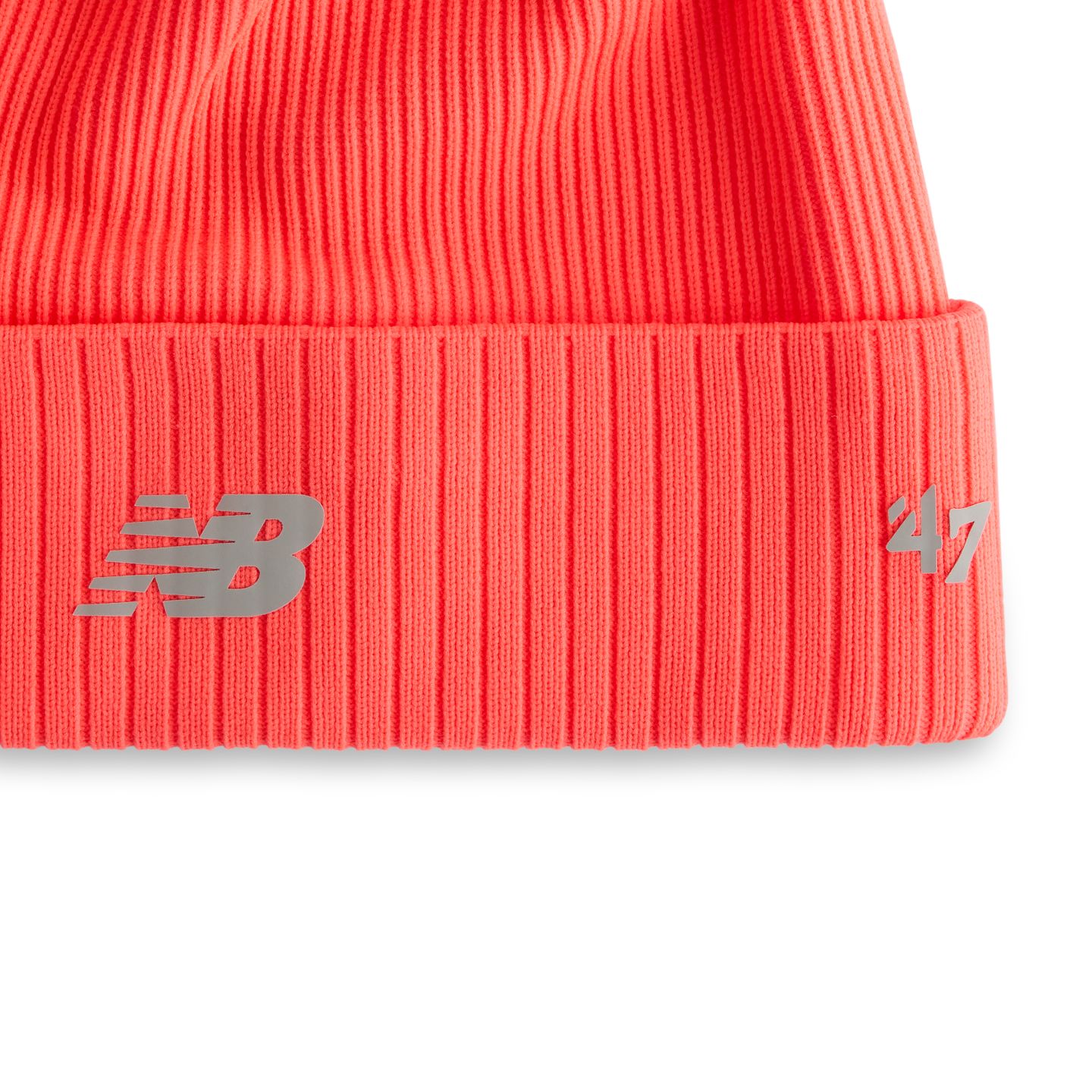 Мужская шапка New Balance '47 Run Knit Hat, цвет: Красный — фото 2