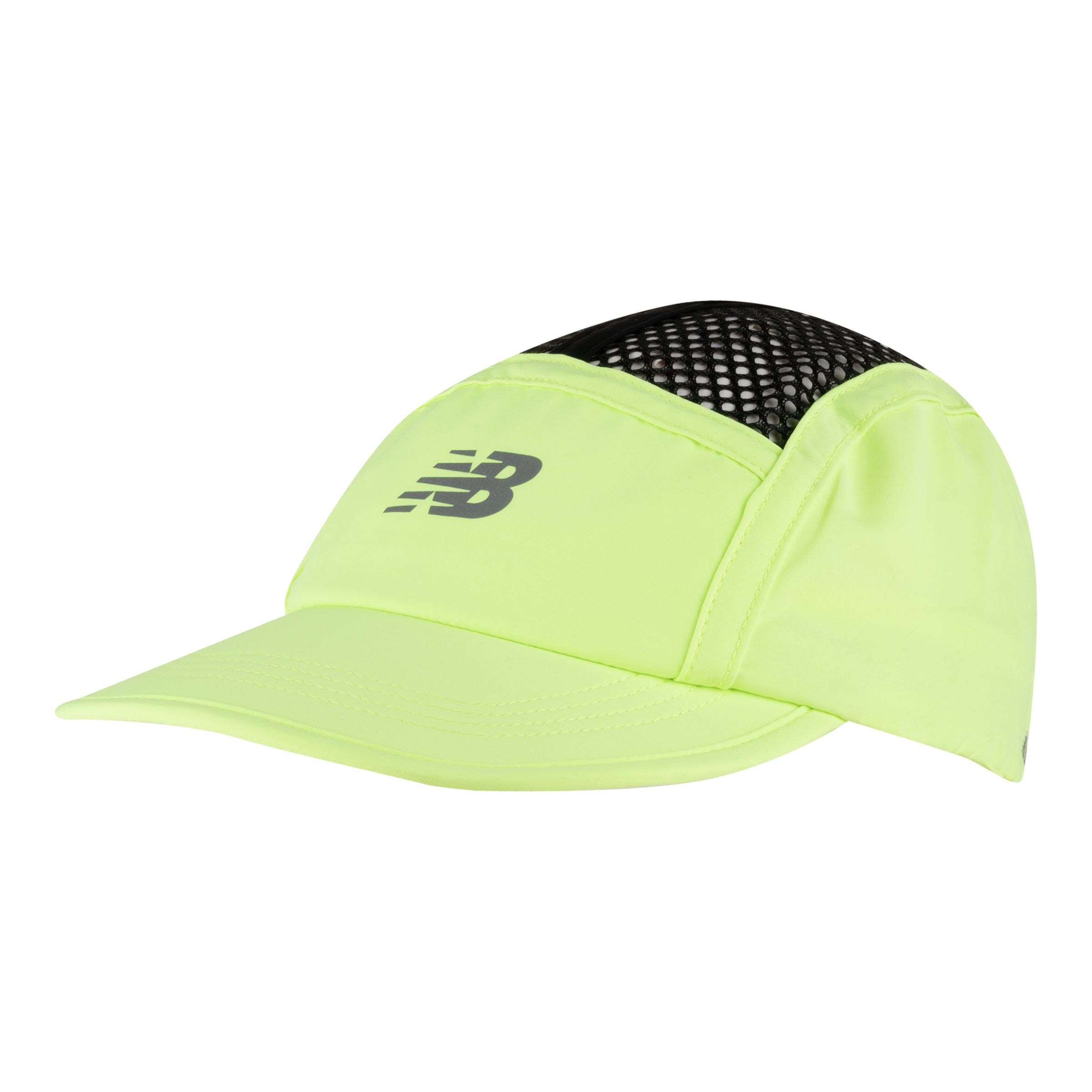 new balance unisexe chapeau running stash en vert clair, nylon, taille osz