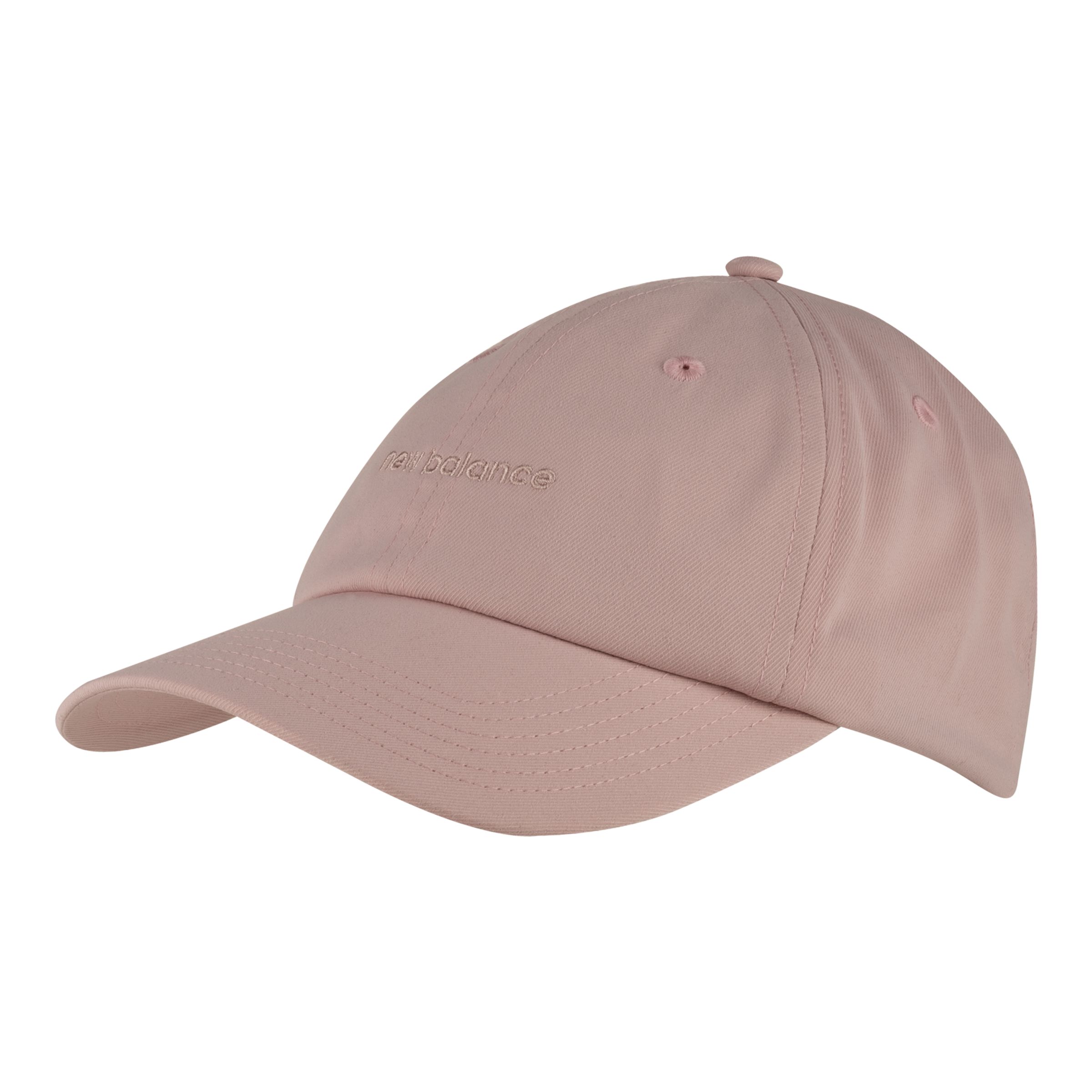 new balance unisexe chapeau 6 panel linear logo en rose, polyester, taille osz