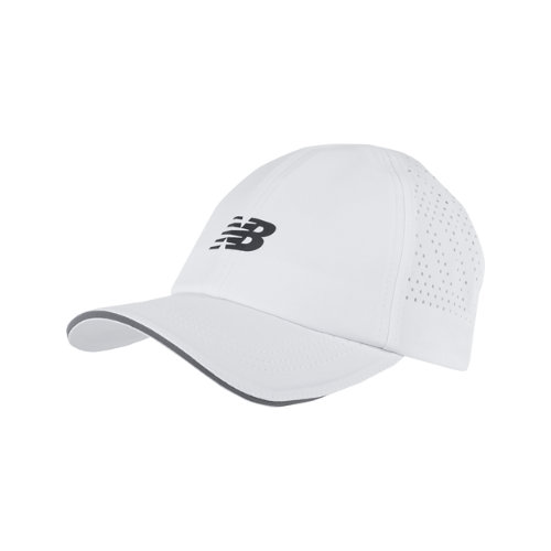 new balance unisexe 6 panel laser performance hat en blanc, nylon, taille osz