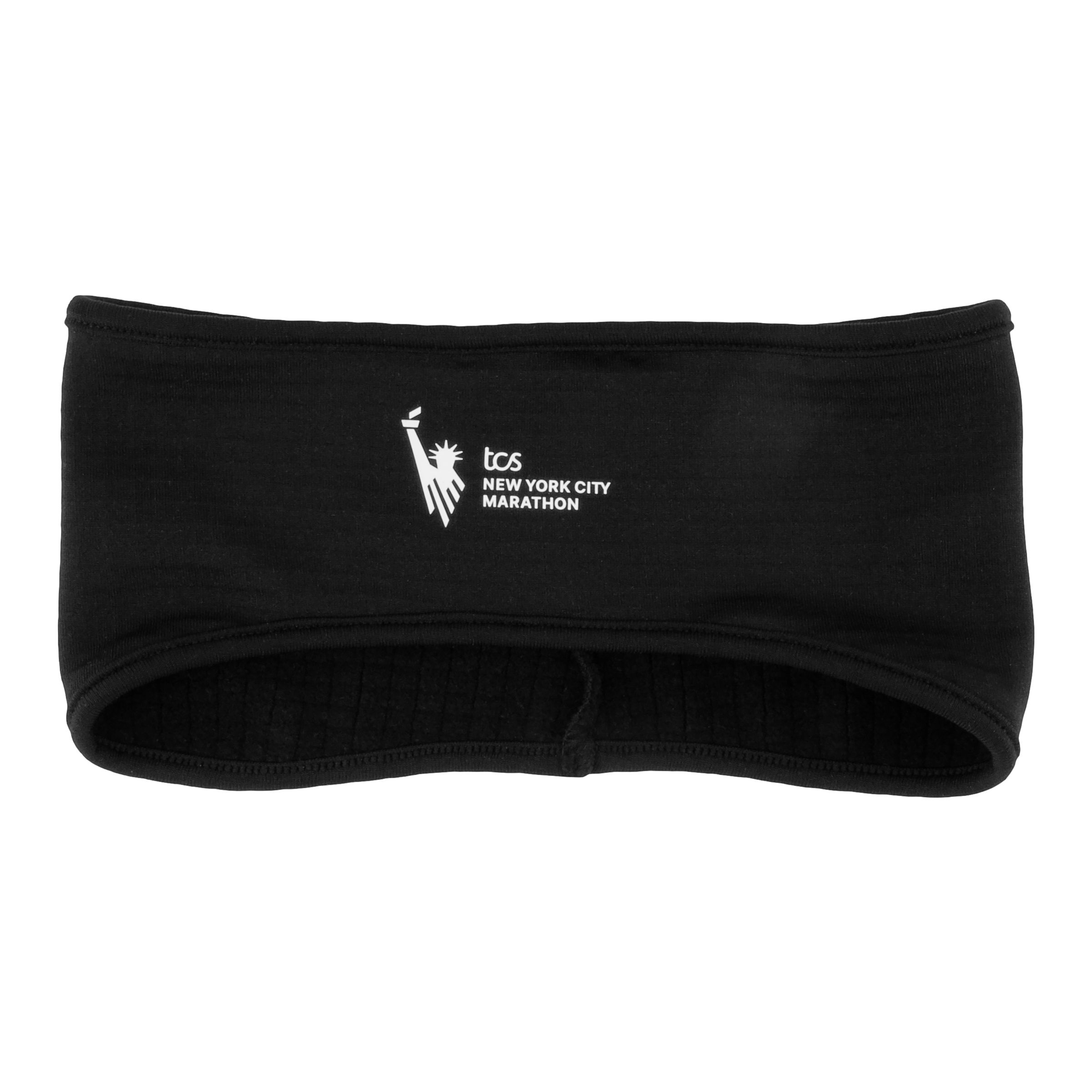 

New Balance Unisex NYC Marathon Grid Fleece Headband Black - Black
