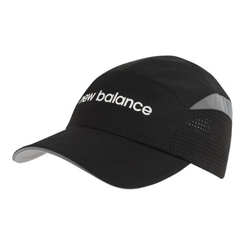 New Balance Unisex 5 Panel Laser Running Hat In Black