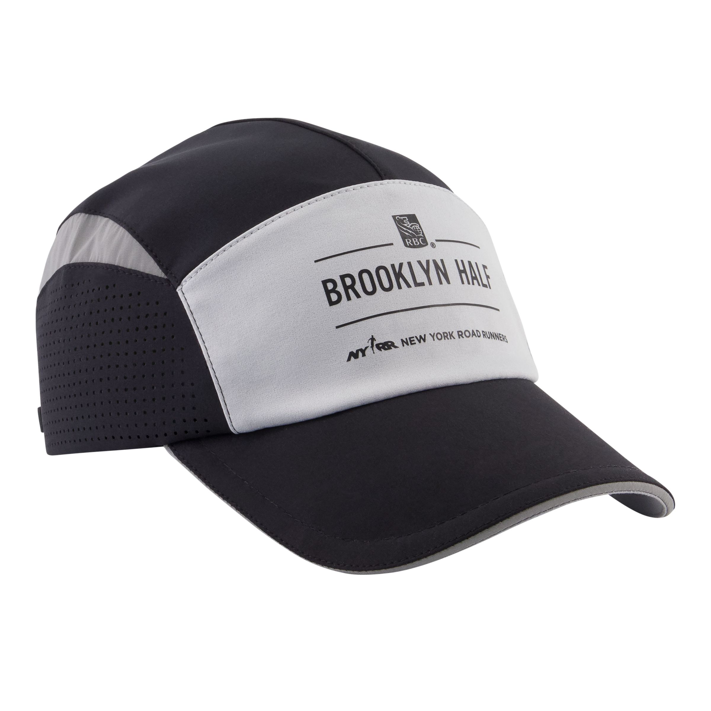 

New Balance Unisex Brooklyn Half 5 Panel Laser Run Hat Black - Black