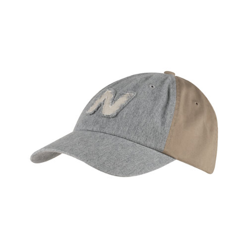 New Balance Unisex 6 Panel Color Block N Hat In Gray