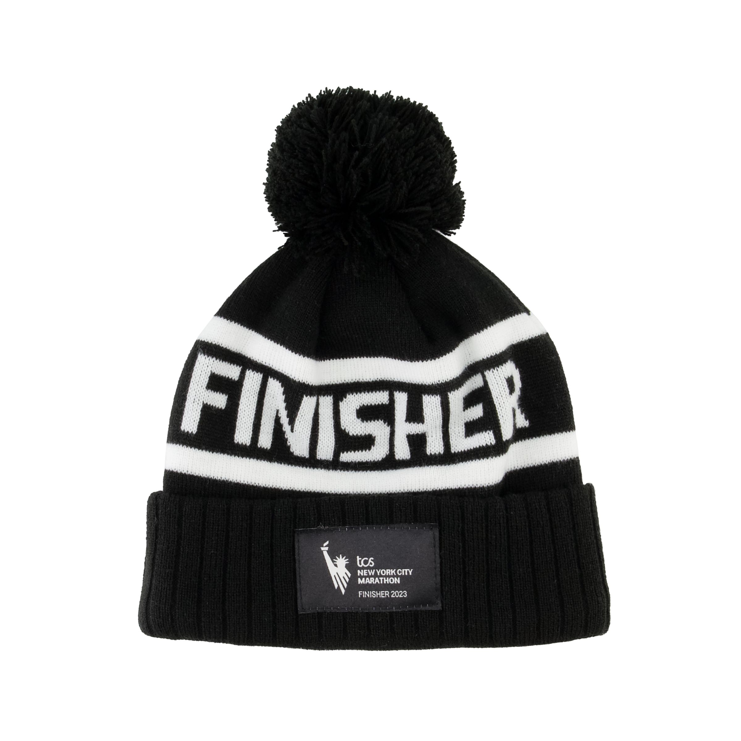 

New Balance Unisex NYC Marathon Finisher Pom Beanie Black - Black