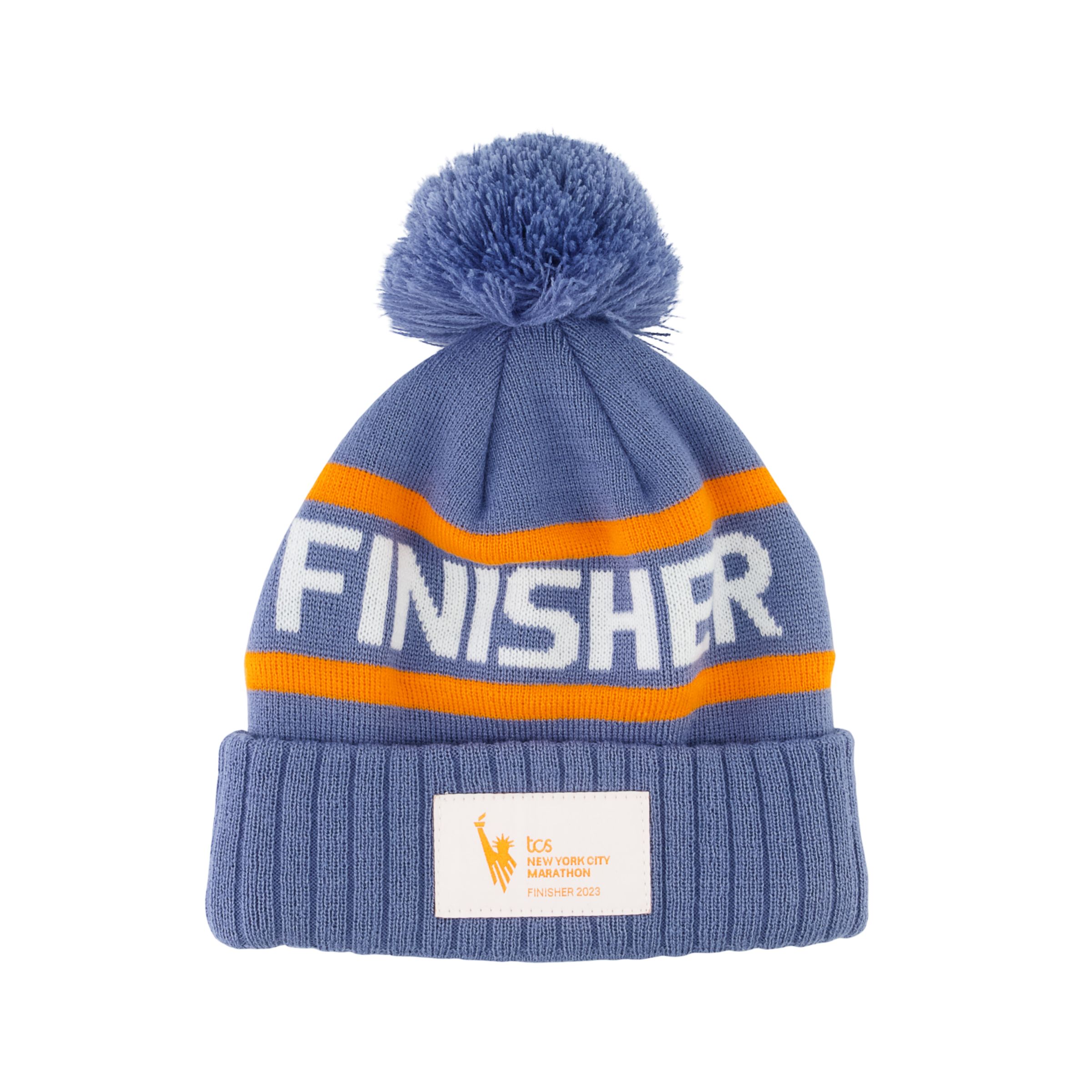 

New Balance Unisex NYC Marathon Finisher Pom Beanie Beige - Beige