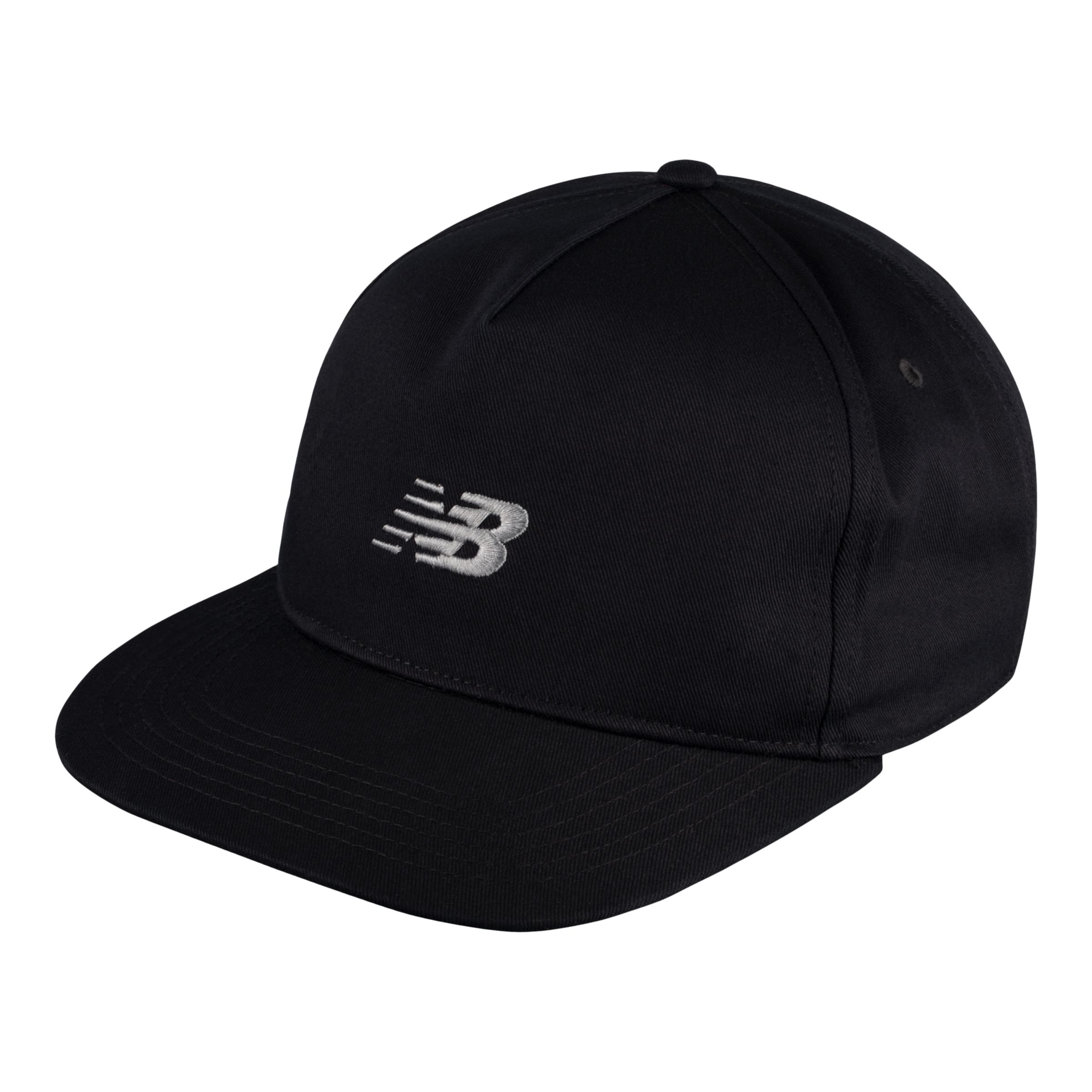 

New Balance Unisex 5 Panel A Frame Flat Brim Black - Black