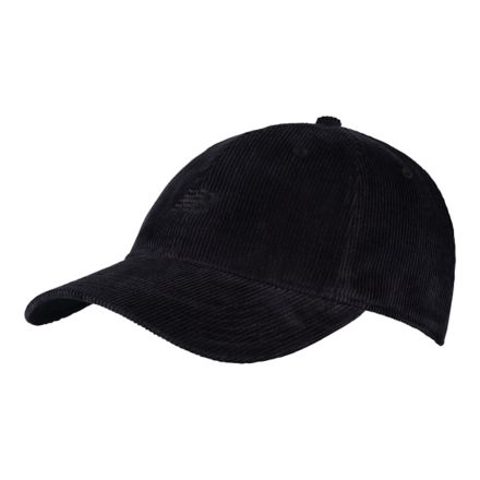 6 Panel Washed Corduroy Hat, BLACK, LAH43005BK