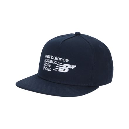 Numeric 5 Panel A Frame Flat Brim, BLACK, LAH43008NNY