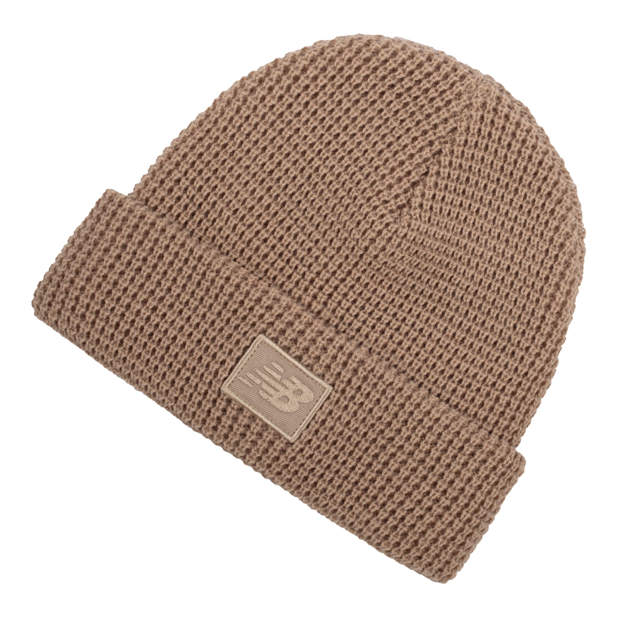 

New Balance Unisex Waffle Knit Cuffed Beanie Grey - Grey