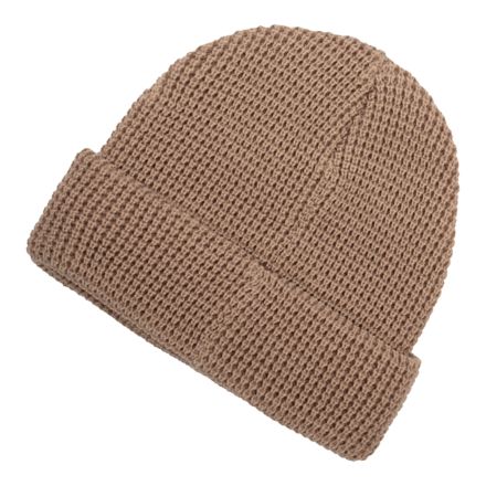 Waffle Knit Cuffed Beanie, STONEWARE, LAH43011SOT