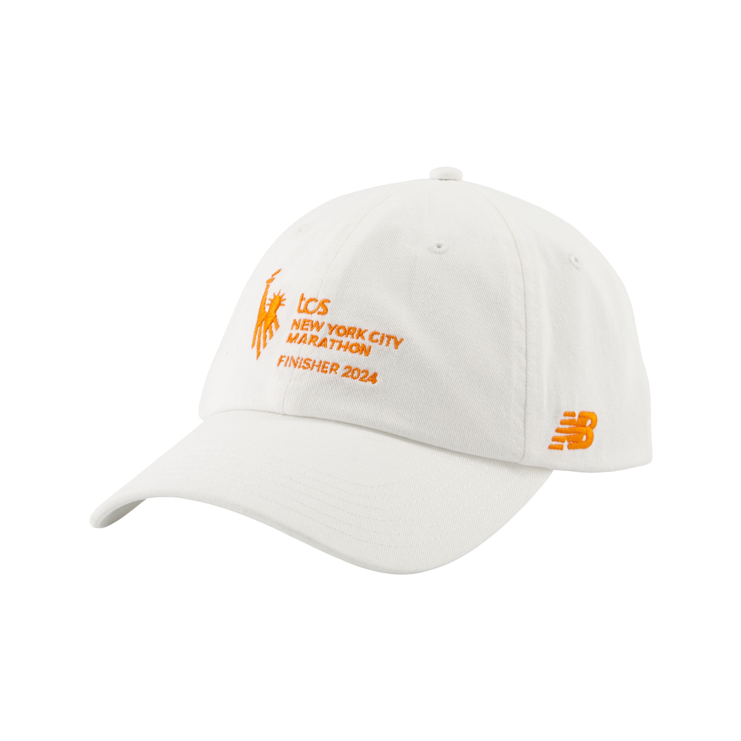 New Balance Nyc Marathon 6 Panel Finisher Hat In White