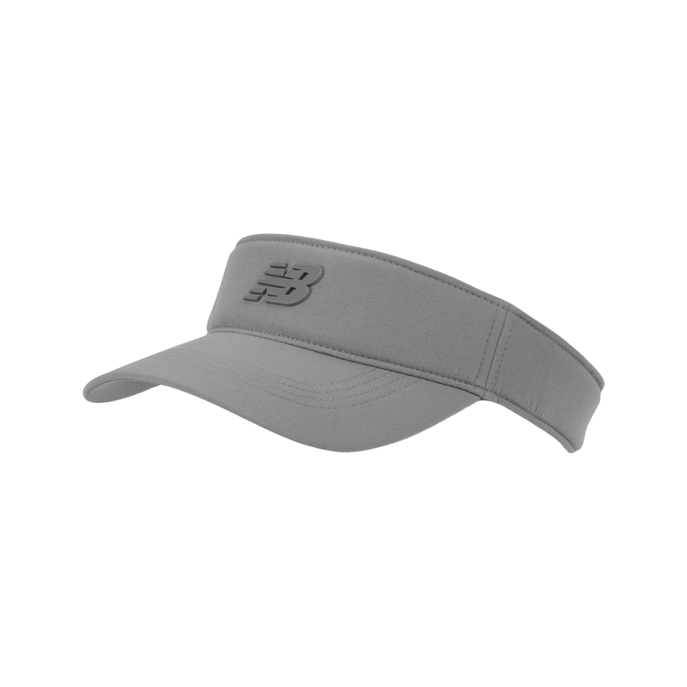 New Balance Unisex Performance Visor V 2.0 in Grey Polyester, size OSZ