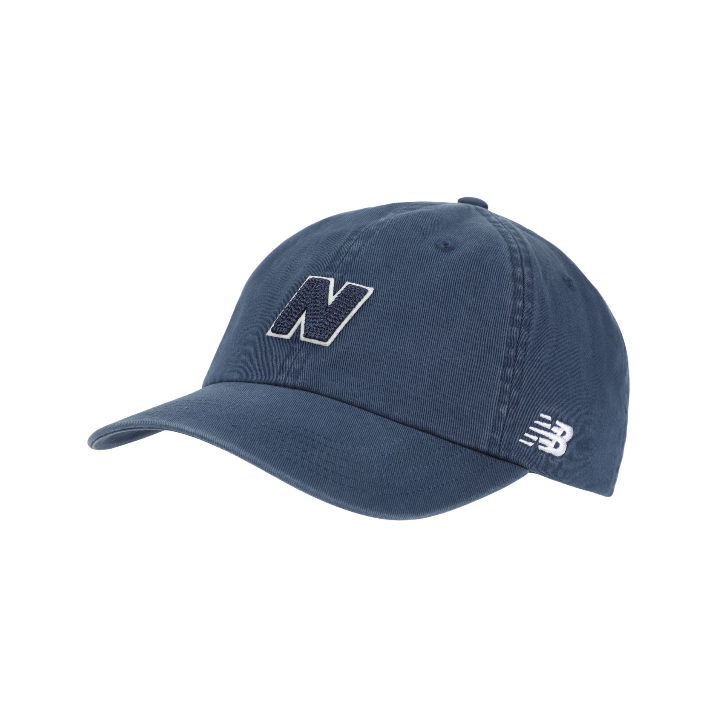 New Balance Unisex 6 Panel Block N Hat V 2.0 in Blue Cotton, size OSZ
